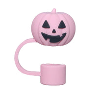 1-19pcs Cartoon 3D Halloween Series Stanley Straw Covers Reusable 10mm Straw Topper Compatible With Dust-Proof Straw Tips Lid 1pcs-08 CHINA