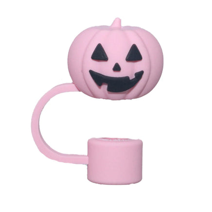 1-19pcs Cartoon 3D Halloween Series Stanley Straw Covers Reusable 10mm Straw Topper Compatible With Dust-Proof Straw Tips Lid 1pcs-08 CHINA