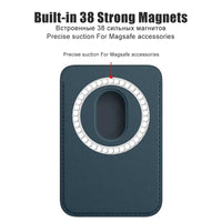 For Magsafe Magnetic Wallet Phone Case For iPhone 14 13 12 Pro Max Leather Card Holder Bag