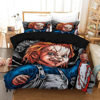 Horror Movie Halloween Duvet Cover Pillowcase 3pcs Digital Printing Comforter Set Soft Comfortable Breathable Bedding Set 9