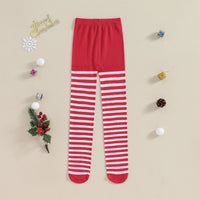 Pudcoco Halloween Striped Tights Leggings Cosplay Costume Christmas Stockings for Girls Halloween Party Favors