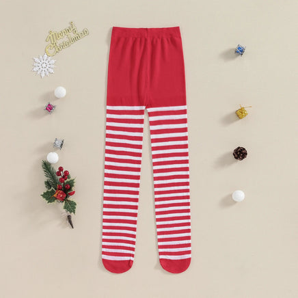 Pudcoco Halloween Striped Tights Leggings Cosplay Costume Christmas Stockings for Girls Halloween Party Favors