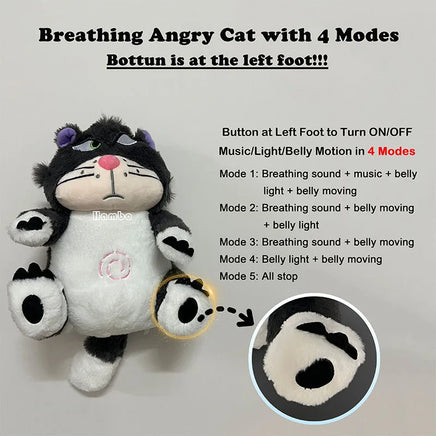 Easter Plush | Soft Breathing Jesus Comfort Toy | 16 in | Lusy Store Angry Cat 16" - 4 Modes