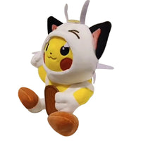Lusy Store 30cm Original Pokemon Plush Toy Pikachu Cosplay Meowth Cute for Anime Cartoon Plush Doll Figure Toy for Kids Birthday Best Gift 