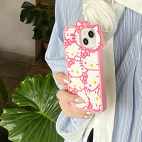 Kawaii Cartoon Sanrios Hello Kitty Phone Case For iPhone 15 14 13 12 11 Pro Max Soft Silicone Drop-resistant Back Cover Gift Lusy Store
