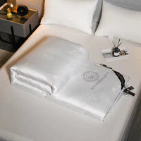 100% Mulberry silk with warm  thickened quilt core 5kg winter comforter cotton cover spring autumn home quilt luxury blanket Lusy Store