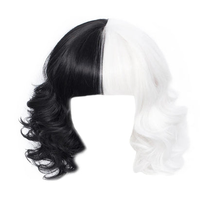 Girl Princess Elsa Anna Wig Kid Halloween Party Carnival Disguised Belle Wednesday Mermaid Rapunzel Aurora Snow White Ariel Hair Cruella