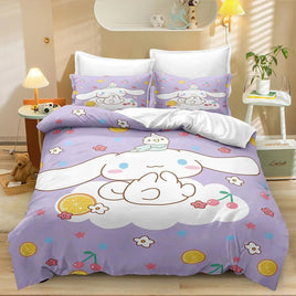 Cute Cinnamoroll Bedding Sets Comforter Quilt Bed Cover Duvet Cover Pillow Case 2-3 Pieces Sets Kids Adult Size Home Decor Lusy Store