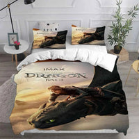 How to Train Your Dragon Bedding Sets Comforter Quilt Bed Cover Duvet Cover Pillow Case 2-3 Pieces Sets Bedroom Decoration Lusy Store