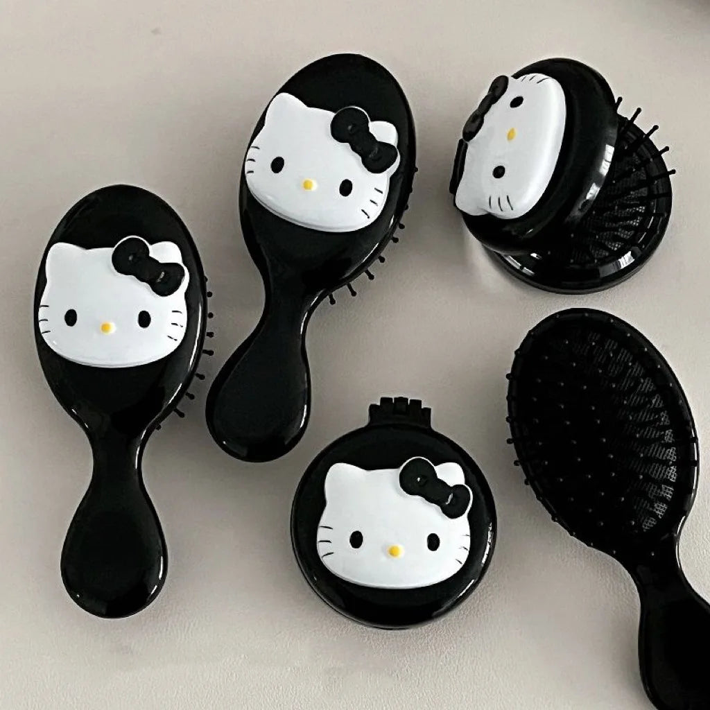 Lusy Store LLC Hello Kitty Comb Girl Heart Cute Portable Air Cushion Combs Gifts for Girls Comb
