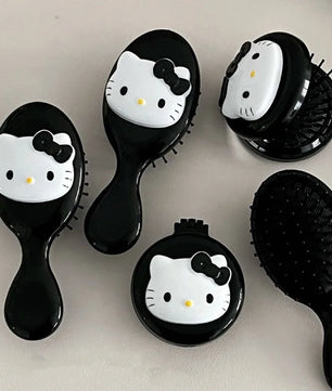 Lusy Store LLC Hello Kitty Comb Girl Heart Cute Portable Air Cushion Combs Gifts for Girls Comb