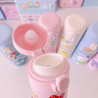 Sanrio Hello Kitty Kuromi Melody Cartoon Stainless Bounce Cup Creative Trending Student Water Bottle Large Capacity Thermos Cup