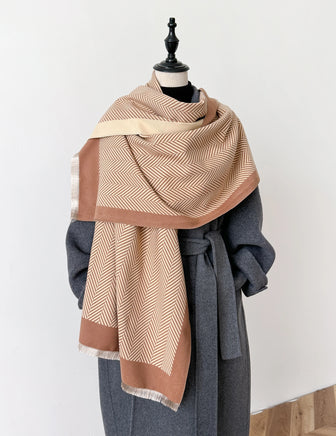Lusy Store 2024 Winter Women Cashmere Scarf Thick Warm Pashmina Shawls Wraps Floral  Jacquard Lady Blanket Echarpe Bufanda Female New 