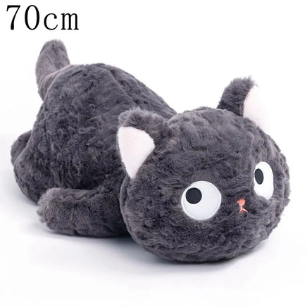 Funny Three Poses Fat Black Cat Plush Stuffed Animals For Boys and Girls Children Gift C-70cm CHINA