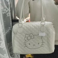 Bag Hello Kitty Medieval Times Fashion Tote Bag Cartoon Embroiderydelicate High-capacity Handbag Travel Storage Cute Y2k