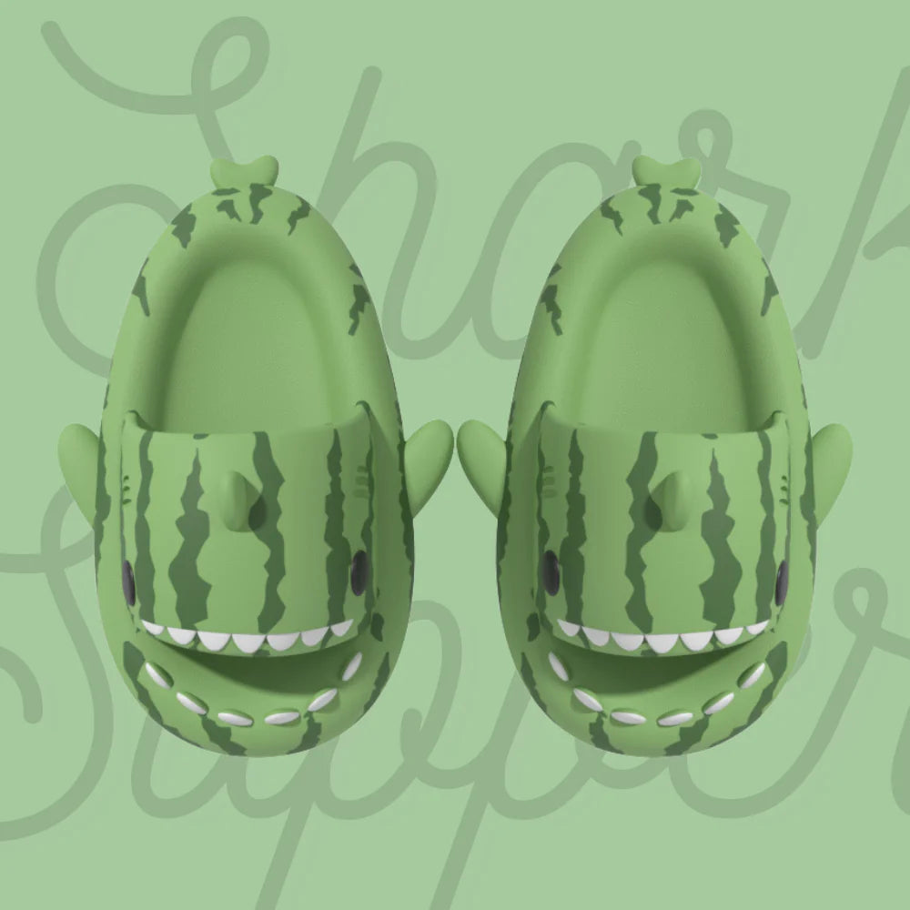 Lusy Store LLC Melancia Shark Slippers! Slippers