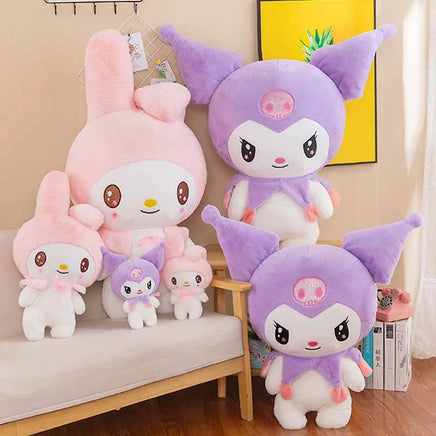 Lusy Store LLC Kuromi Melody Plush Toy Purple Stuff Standing Doll Girl Gift Kawaii Plush Plush