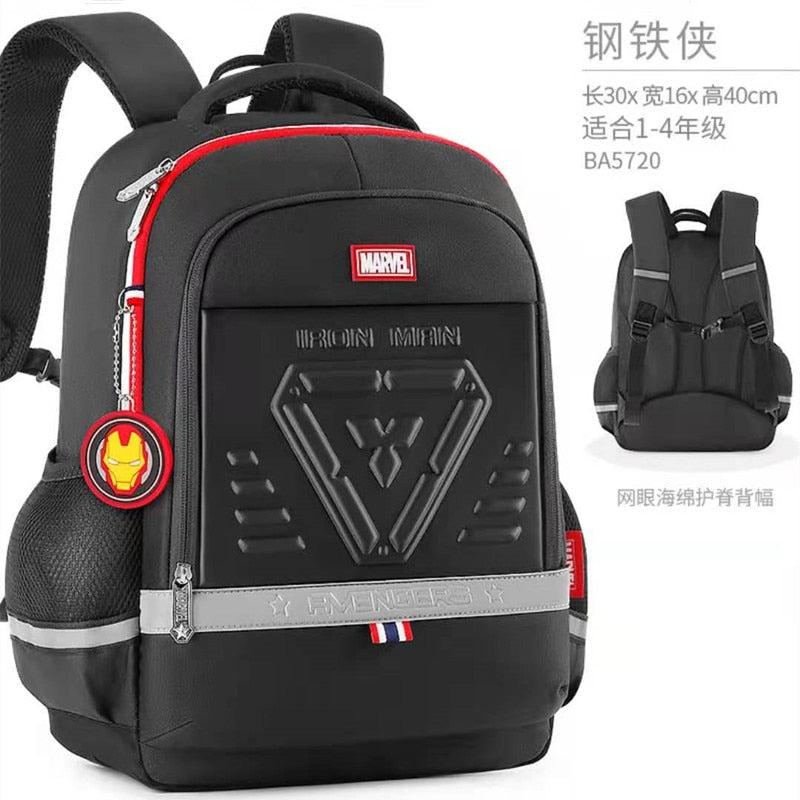 Spiderman Backpack New School Bags For Boys Primary Student Shoulder Grade 1-3 Mochilas B106