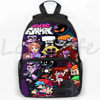 Fnf Game Friday Night Funkin Backpack for Boys Girls 3D Anime School Backpacks Children Bookbag 16 Inch Travel 20