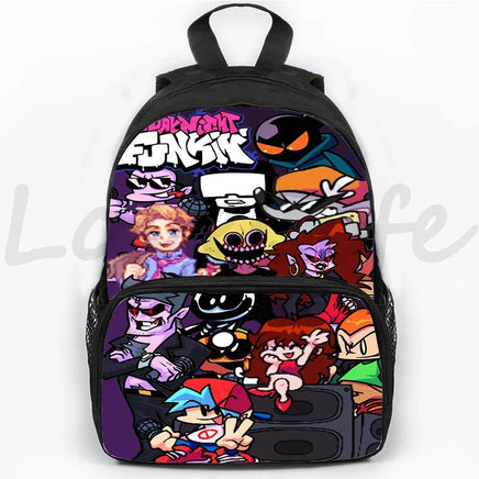 Fnf Game Friday Night Funkin Backpack for Boys Girls 3D Anime School Backpacks Children Bookbag 16 Inch Travel 20
