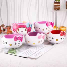 Kawaii Hello Kitty 4.5/5 Inch Cartoon Shaped Bowl Anime My Melody Child Household Baby Food Bowl Fashion Tableware Festival Gift