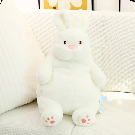 Lusy Store LLC Giant Lazy Rabbit Dolls Soft Plush Cute White Bunny Animal Toys Baby Sleep Pillows Cushion Gifts Plush