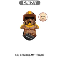 Star Wars Mandalorian Mini Robot Figure Toy - Han Solo, C-3PO, Leia, Darth Vader, Boba Fett Blocks GH0211