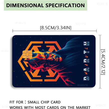 Amine S-Star-W-Wars Anime Cartoon Bear Skin Sticker Film Tape Case For Big Credit Debit Card Front Side Lusy Store