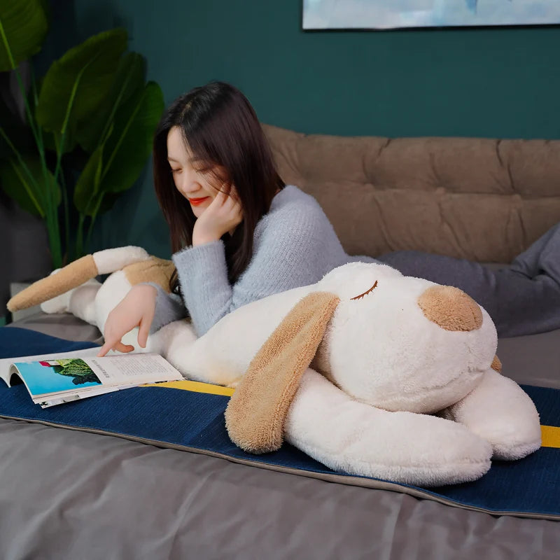 Lusy Store LLC Huge Soft Body Long Dog Plush Pillow Stuffed Animal Home Decoration Sofa Cushion Children Girl Plush