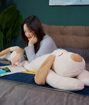 Lusy Store LLC Huge Soft Body Long Dog Plush Pillow Stuffed Animal Home Decoration Sofa Cushion Children Girl Plush