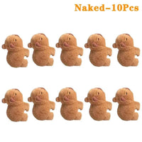 1-20PCS Rytanda Capybara Clap Circle Toys Slap Snap Wrap Wristband Bracelet Capybara Plush Hand Ring Fun Pop Circles Kids Gift Naked-10PCS