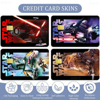 Amine S-Star-W-Wars Anime Cartoon Bear Skin Sticker Film Tape Case For Big Credit Debit Card Front Side Lusy Store