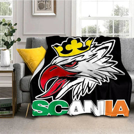3D S-Scania Top Class Truck Cartoon Soft Blankets,Throw Blanket Comfortable Blanket for Picnic Beds Sofa Home Bedroom Lusy Store