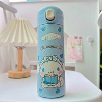 Sanrio Hello Kitty Kuromi Melody Cartoon Stainless Bounce Cup Creative Trending Student Water Bottle Large Capacity Thermos Cup 4 420ML