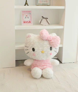 Lusy Store LLC Big Size Hello Kitty Plush Toy Stuffed Anime Cat Doll Xmas Gifts Plush