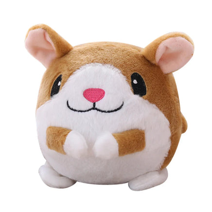 Interactive Moving Dog Ball, Cartoon Pig Plush USB Rechargeable Toy, Washable & Talking Pet Toy for Dogs & Cats Hamster - No Remote