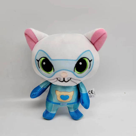 Lusy Store LLC 4pcs/Set Super kitties Plush Kitty Team Crystal Soft Stuffed Animals For Children Girls Gift Plush