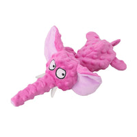 Small Plush Raw Dog Toys Squeak Elephant Shell Durable Toy Dogs Chew Interactive Indestructible Dog Sound Toy Puppy Pet Supplies Pink