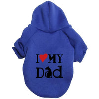 Pet Clothes French Bulldog Puppy Dog Costume Chihuahua Pug Pets Dogs Clothing For Small Medium Blue dad