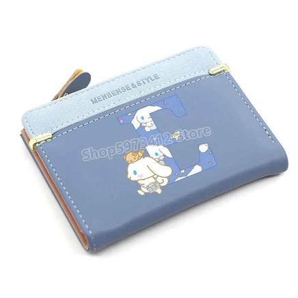 Cute Cinnamoroll Wallets Women Coin Purse Cartoon Sanrios Anime Pu Casual Money Bag Clutch Card Holder Wallet with Buttons Gift kt1072