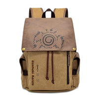 Lusy Store LLC The New One Piece Naruto Anime Peripheral Backpack Shoulder Bag Primary and Secondary School Students Canvas School Bag Gifts 
