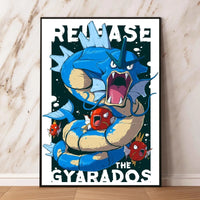 Pokemon Canvas Prints Wall Art Home Classic Children's Bedroom Decor Gifts Kid Action Figures Modular Painting Cartoon Character Lusy Store