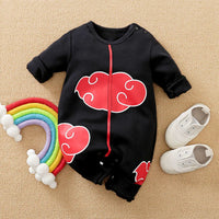 Baby Girl Boy Costume Anime Clothes Newborn Romper Infant Luffy Akatsuki Vegeta Cosplay Jumpsuit Halloween 0-18M 11