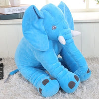 Soft Elephant Plush Toy – Stuffed Animal Pillow (12in/16in/24in) | Lusy Store Blue