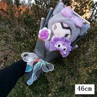 Kuromi My Melody Hello Kitty Cinnamoroll Plush Bouquet Valentine's Day Christmas Graduation Holiday Gift Kuromi-15