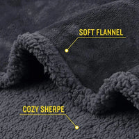 Luxury Shaggy Blanket for Couple Winter Warm Cosy Romantic Waterproof Blanket-Thickened Large Size Blanket Microfibre-Blanket