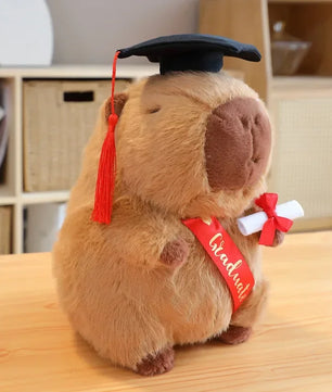 Lusy Store LLC Doctor Hat Capybara Plush Toy Graduate Plush Dolls Cute Stuffed Animal Plushie Gift Plush
