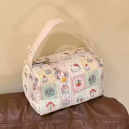 Storage Bag Anime New Sanrio Hello Kitty Convenience Makeup And Toilet Bag Travel Storage Bag Large Capacity Christmas Gift A