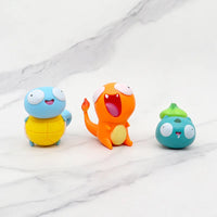 Lusy Store LLC 8pcs/set Pokemon Action Figure | Kawaii Big Eye Pikachu &amp; Friends | 2.36 in Action Figure