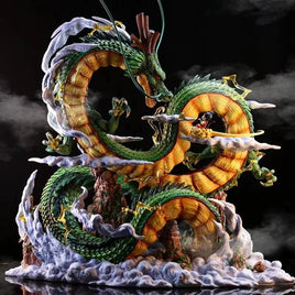 24cm Dragon Ball Anime Figure Shenron Figure Goku And Shenron Figurine Model Pvc Statue Doll Collection Room Toy Gifts Lusy Store